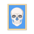 thumbnail image 1 of Cuadro de madera decorativa Unbranded ilustracion medica de hueso del cráneo A4, 1 of 3