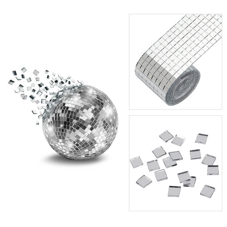 100Pcs Mirrors Mosaic Tiles for Craft Bulk, Silver Mirror Tiles Self  Adhesive Square Acrylic Tiles for DIY Art Wall Home Mirror Projects  Supplies,20 x