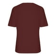 thumbnail image 6 of AherBiu Summer Tops for Women Notch V Neck Short Sleeve Casual Comfy Basic Top Tees T Shirts, 6 of 6
