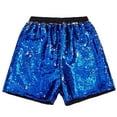 thumbnail image 3 of uikmnh Mens Shorts Reversible Sequin Casual Shorts Streetwear Fashion Loose Fit Comfortable Breathable Lightweight Summer Outdoor Daily Wear Size:M, 3 of 5
