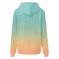 thumbnail image 3 of Hoodies for Womens Fashion Tie Dye Gradient Oversized Sweatshirt Plus Size Loose Fit Cute Hooded Jacket Outwears Drawstring Fall Pullover Tops with Pocket, 3 of 5