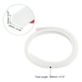 thumbnail image 2 of REGALWOVEN Collapsible Shower Barrier, Silicone Water Splash Guard Strip White 31.5 inch, 2 of 7