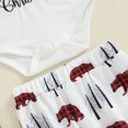 thumbnail image 5 of My First Christmas Baby Boy Girl Outfits Letter Romper +Pants +Hats Set Newborn Infant Fall Winter Xmas Holiday Clothes, 5 of 8
