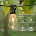 thumbnail image 4 of DAYBETTER 150FT Solar Outdoor String Lights, with 75 ST38 Shatterproof Bulbs,Solar Powered, Waterproof Hanging Lights for Patio Garden Decor, 4 of 7