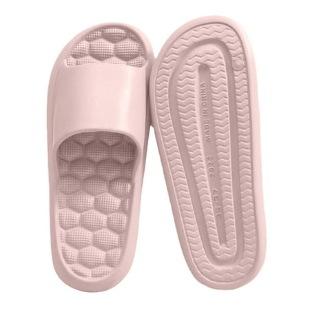 

VerPetridure Womens Wedge Sandals Women Men Massage Slippers Home Couple Shoes Indoor Outside Soft Soled Bathroom Bath Slippers