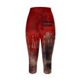 thumbnail image 3 of MKLEKYY Leggings para mujer Pantalones de yoga ajustados con estampado de manchas de sangre para mujer, 3 of 3