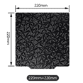 thumbnail image 2 of Plaque de Lit Texturée Double Face 220X220MM pour Accessoires d'Imprimante 3D, 2 of 7