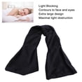 thumbnail image 6 of BIMZUC Weighted Eye Cover for Sleeping Light Blocking Soft Cold Compress Sleep Mask Deep Rest Black Ideal for Travel Meditation and Naps (30.3 inches / 77 cm), 6 of 6