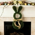 thumbnail image 6 of Yunuuuoa Easter Bunny Ear Bow Wreath Door Hanging Decoration, Spring Floral Home Decor, Artificial Vine Garland for Wall Mantle Window Indoor Outdoor Party Wedding Holiday Seasonal Ornament, 6 of 6