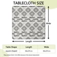 thumbnail image 2 of Elastic Hem Floral Print Square Table Cover 36x36 Inch for Casual Dining Kitchen Nook and Patio Decor, 2 of 6