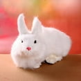 thumbnail image 2 of Seyurigaoka Realistic Rabbit Plush Toy, Simulation Stuffed Animal Bunny Doll Birthday Gift for Kids, 2 of 4
