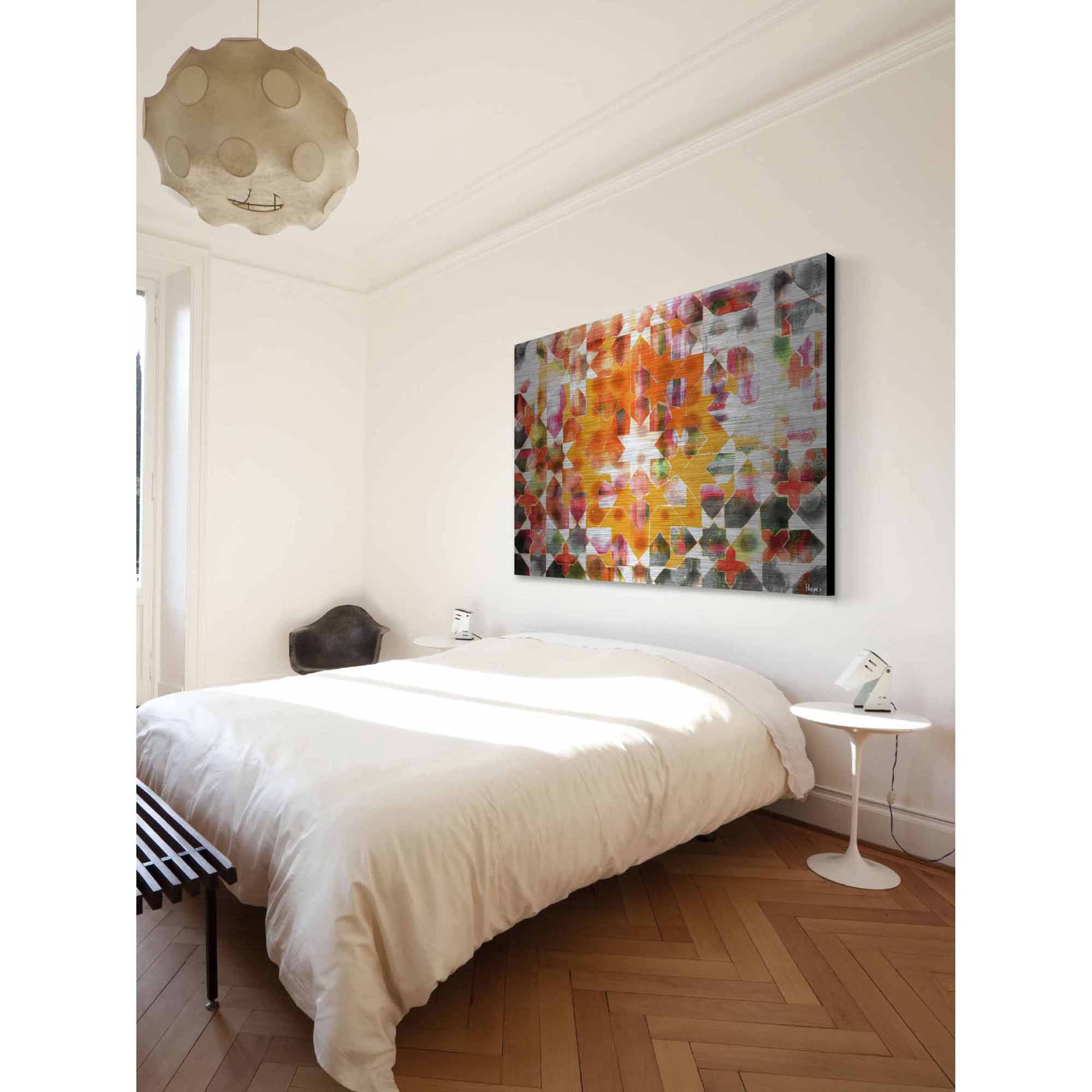 Parvez Taj Zinn Art Print on Brushed Aluminum