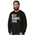 thumbnail image 4 of Best Gramps Ever Grandpa Grandfather Men's Long Sleeve Tee T Shirt Brisco Brands S, 4 of 6