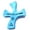 Blue, variant on Resin Healing Cross - complete with Prayers and Certificate (4.5 x 3.6 In) – sits in hand perfectly. Healing Cross Trademark (Natural Wood)