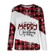 thumbnail image 5 of Camisas Navideñas Para Mujer, Camisetas de Manga Larga, Moda de Retazos, Cuello Redondo, Blusa Holgada Con Estampado de Otoño Odeerbi ODB198653, 5 of 5