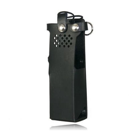 Boston Leather Radio Holder for a Motorola APX 6000XE w/ Extended Battery