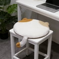 thumbnail image 5 of Cat Shaped Seat Cushion,Thickened Floor Cushion Comfortable Lightweight Multifunctional Decor Seat Pad for Living Room Classroom Car, Brown White, 5 of 6