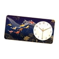 thumbnail image 4 of Reloj de pared decorativo con pintura, reloj silencioso para el hogar, fondo de sofá, baño. Estilo B, 4 of 9