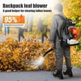 thumbnail image 4 of 65CC Gas Backpack Leaf Blower, 2-Stroke 3hp Engine 700 CFM 200 MPH High Airflow for Lawn Care, Adjustable Backpack Straps with 1.7L Fuel Tank for Comfort, 4 of 6