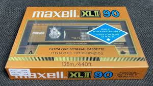 Maxell XLII-S Audio Cassette, 100 Minutes, High Bias Blank Tape
