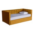 thumbnail image 4 of Cama Doble Makora Lino Mostaza Modelo Ambra, 4 of 8