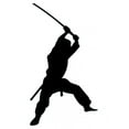 thumbnail image 2 of Martial Arts Silhouette Wall Decal Sticker, Wallmonkeys Peel & Stick Vinyl Graphic (36 in H x 25 in W), 2 of 4