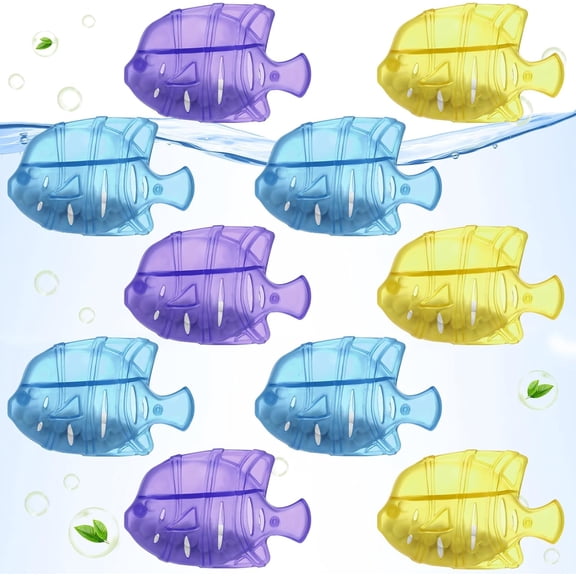 Yoqb 10PC Humidifier Cleaner Fish Universal Humidifier Tank Cleaner Works in All humidifiers and Fish Tanks Purifies Water, Prevent Hard Water Build-Up,Demineralization Cleaner(Blue A1015
