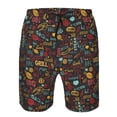 thumbnail image 3 of Balery BBQ Barbecue Grill Traje de Baño Estilo Hawaiano para Hombre, Shorts de Secado Rápido con Bolsillos-Large, 3 of 6