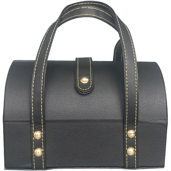 Wiywef 7 Slots Bangle Box Bracelet Holder PU Leather Jewelry Storage Case Portable Jewelry Organizer For Dresser Travel