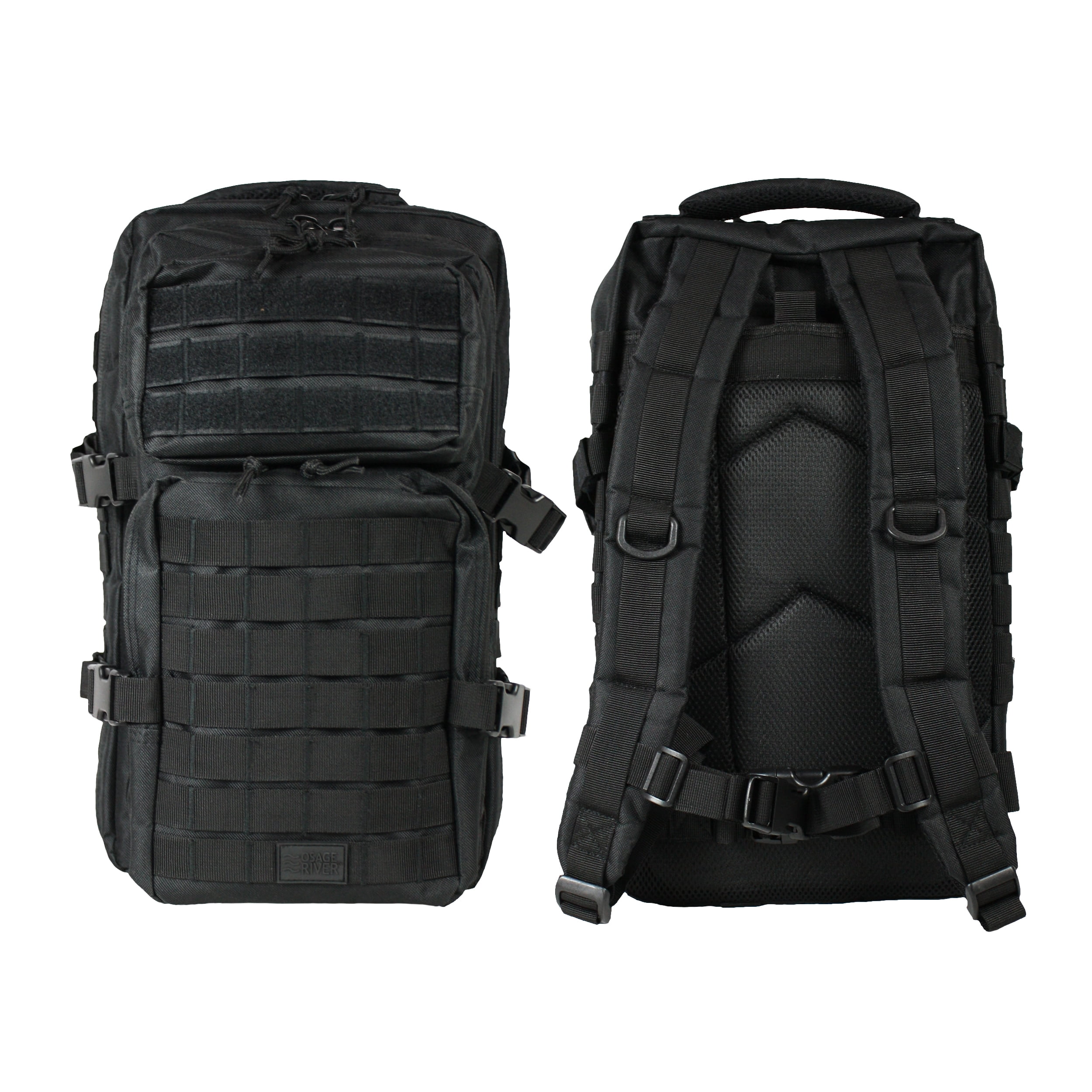 Osage River Fishing Backpack Tackle and Rod Storage - Black