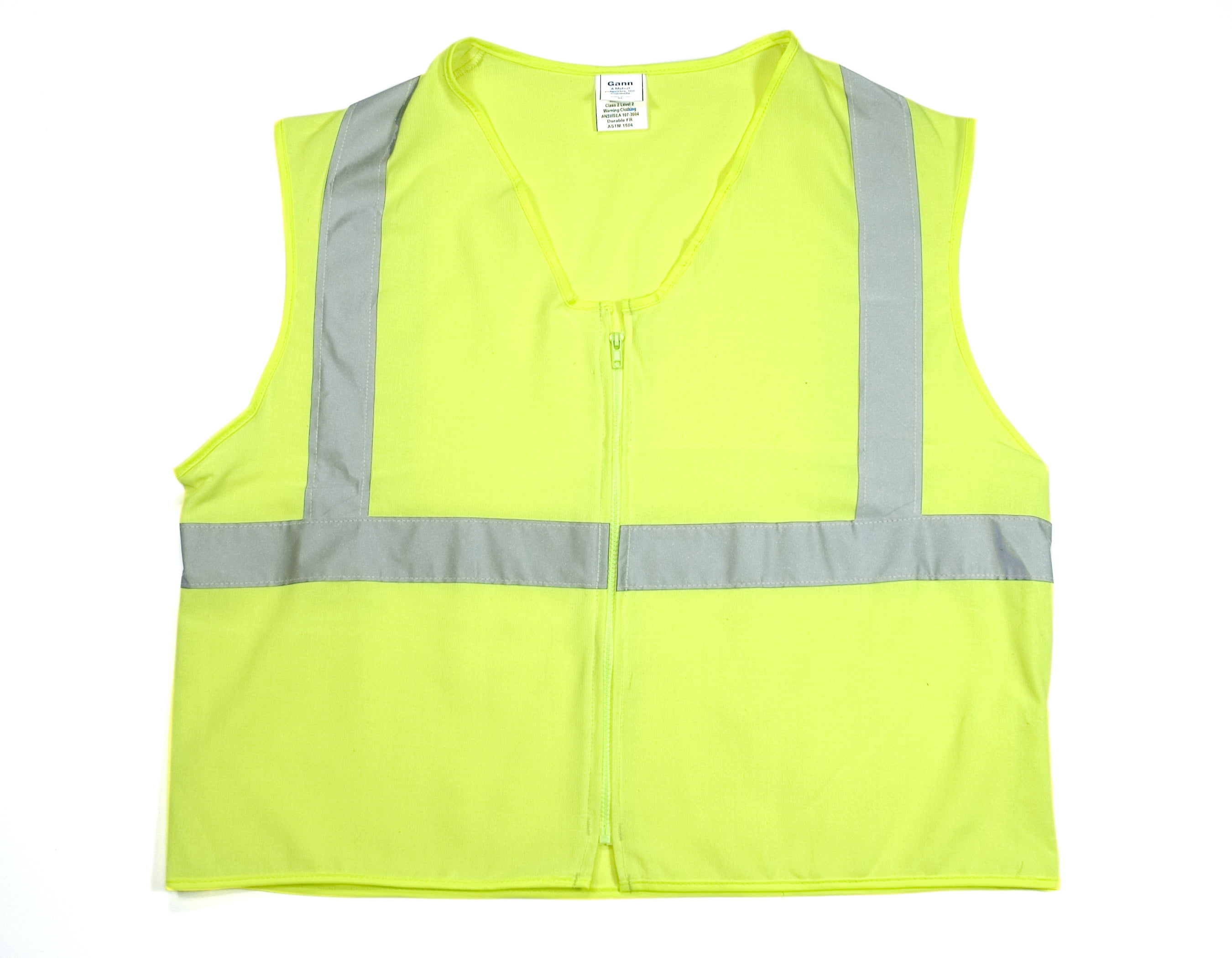 3X-Large Orange Mutual 16362 High Visibility Polyester ANSI Class 3 Mesh Safety Vest with 2 Silver Reflective Stripes