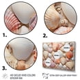 thumbnail image 3 of Designart "Seashell Contemporary composition" Animals Floater Framed Canvas Art Print, 3 of 7