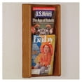 thumbnail image 3 of 2-Pocket Solid Wood Magazine Wall Rack, 3 of 3