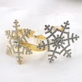 thumbnail image 4 of Botón de servilleta de invierno con copos de nieve para hotel, boda, anillo de servilleta dorado KC, anillo de servilleta para restaurante occidental, 4 of 5