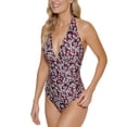 thumbnail image 3 of Womens Printed Tummy-Control One-Piece, MultiColor, Size 18, 3 of 4