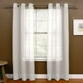 thumbnail image 2 of Miller Curtains  Preston 63-Inch Grommet Sheer Panel Stone Grey, 2 of 5