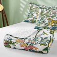 thumbnail image 4 of Erosebridal Tiger Twin Quilt Set for Boys Girls, Tropical Chinoiserie Twin Coverlet Set, 2pcs 1 Bedspread and 1 Pillowcase, 4 of 7