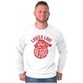 thumbnail image 5 of Xmas Ladies Love The Beard Santa Men's Long Sleeve Tee T Shirt Brisco Brands M, 5 of 6