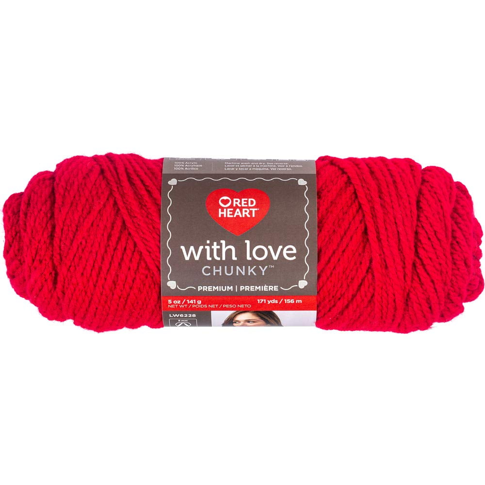 Red Heart Chunky Holly Berry & Crochet Yarn -