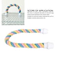 thumbnail image 3 of Rope Perch, Comfortable Cotton Rope Multipurpose Colorful Rope Perches Toy  for Parakeets for Small Medium Parrots S 9.6in,M 16.3in,L 23.6in, 3 of 7