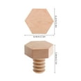 thumbnail image 2 of Hemobllo Wood Wall Hooks Khaki Screw Mounted Nordic Coat Hat Towel Rack for Home, 2 of 8