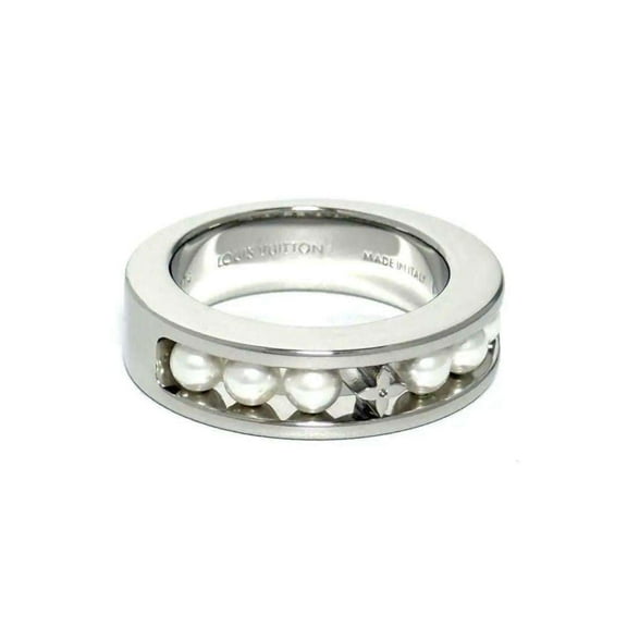 Pre-Owned Louis Vuitton Men's Pearl Fusion Ring