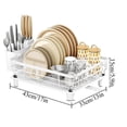 thumbnail image 2 of Dish Drainer Compact Dish Rack for Kitchen Countertops, 2 of 5