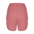 thumbnail image 6 of Sevevn Women Solid Pocket Shorts Casual Wear Work Out Shorts Pants Summer Gift Pink L, 6 of 7