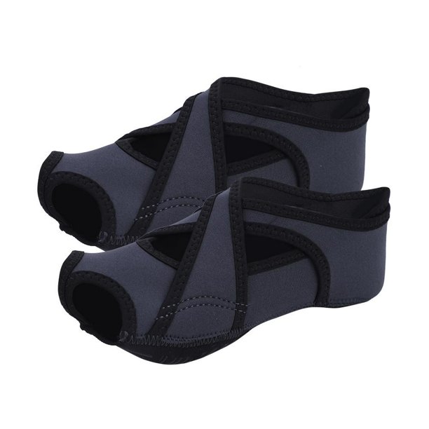 Calcetines de Yoga Antideslizantes li wang Medias sin Dedos Neopreno Gris S