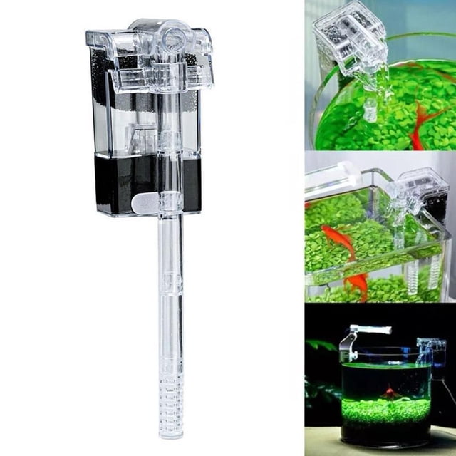 HLONK BETTERLIFE Mini Fish Tank Waterfall Filter Hang-On USB External Aquarium Filters T4K5