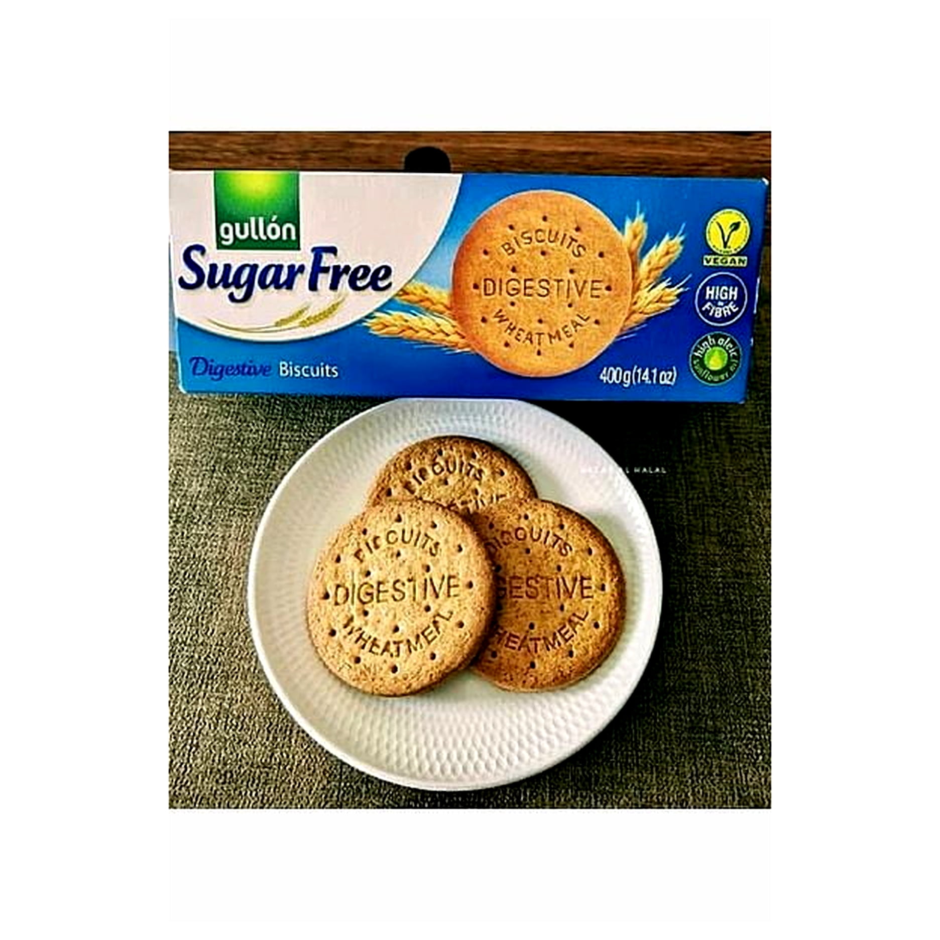 GULLON Sugar Free Digestive Cookie 400g (Pack of 4)