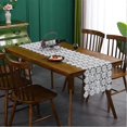 thumbnail image 5 of Linen Table Runner, Crochet Lace Tablecloth With Tassels, 5 of 5
