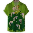 thumbnail image 3 of Camisa retro de campo para hombre, camisas hawaianas de manga corta con solapa y estampado 3D de verano, blusa holgada con botones de estilo callejero de Harajuku, ropa Y2k, 3 of 5