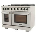 thumbnail image 3 of Kucht Professional 48" Stainless Steel Propane Gas Range in Black/Silver, 3 of 7